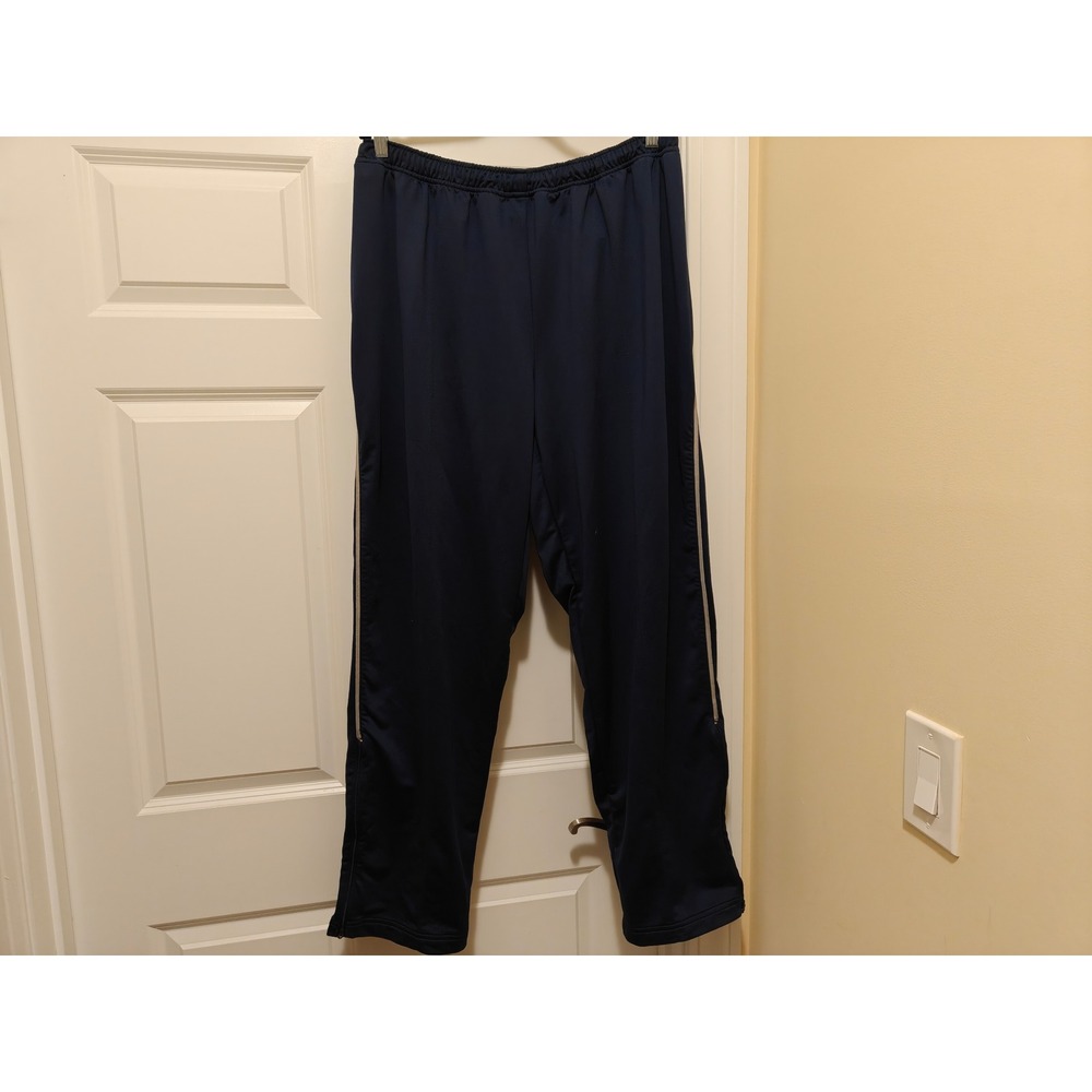 Nike Team Dri-FIT Mens 3XL Navy Blue Track Pants Zipper Ankle‎ Training Bottoms